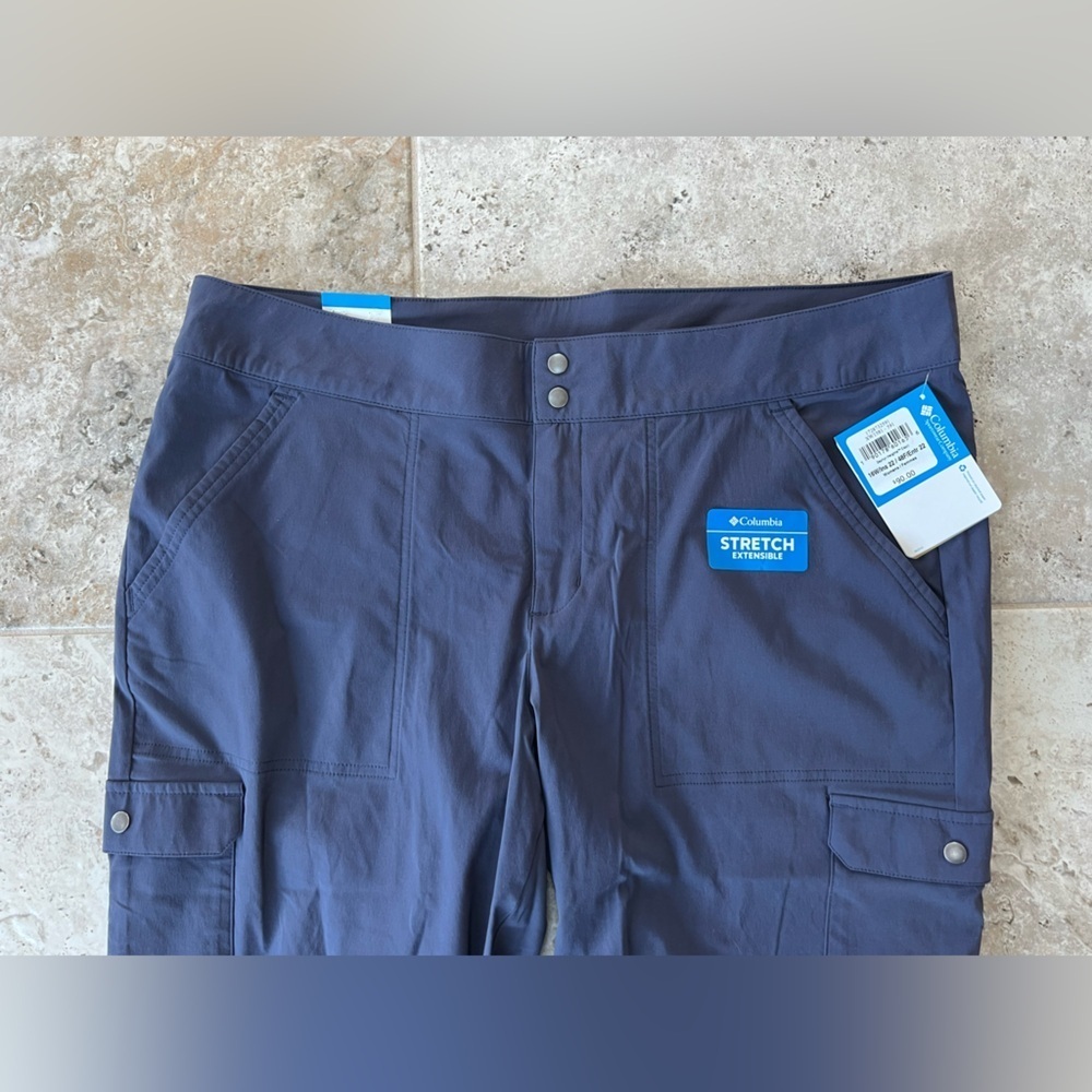 Columbia Sportswear NWT Zephyr Heights Lightweight Hiking Blue Capri Pants, 16W - Picture 11 of 11